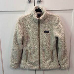 Cream Patagonia Women Zip Up Fleece